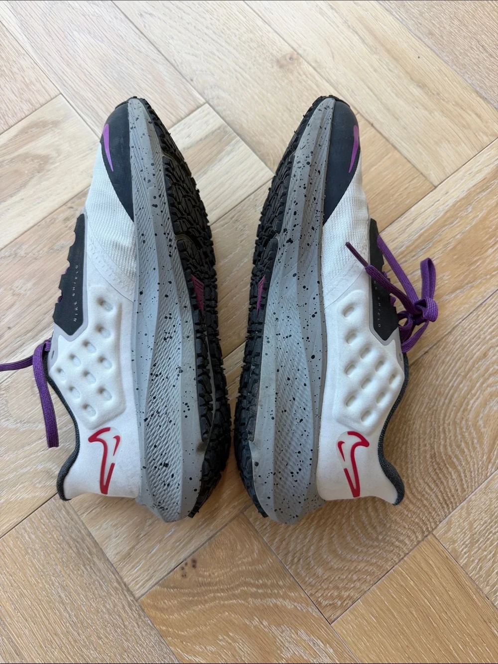 Nike Women’s Running Shoes - Grey with Purple Accents